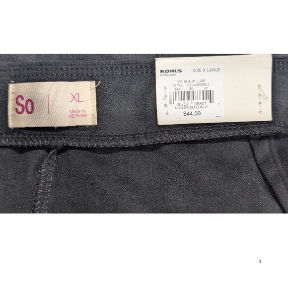 🔥 SO High-Rise Pull-On Flare Pants – Black Luxe – Size XL – NWT - Picture 5 of 6